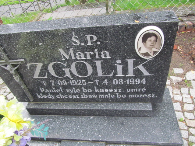 Grób Maria Zgolik