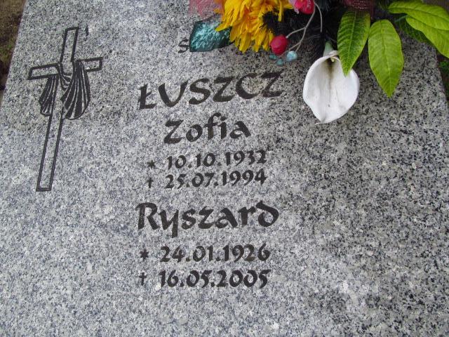 Grób Zofia Łuszcz