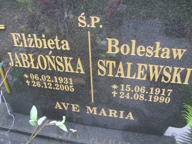 Elżbieta Jabłońska 1931 Żagań - Grobonet - Wyszukiwarka osób pochowanych