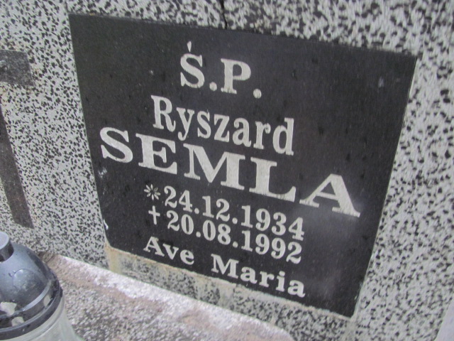 Ryszard Semla 1934 Żagań - Grobonet - Wyszukiwarka osób pochowanych