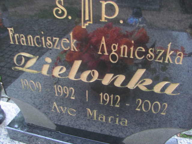 Grób Franciszek Zielonka