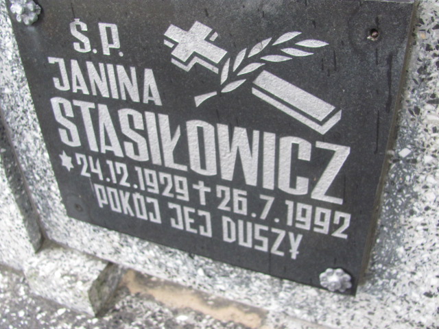 Janina Stasiłowicz 1929 Żagań - Grobonet - Wyszukiwarka osób pochowanych
