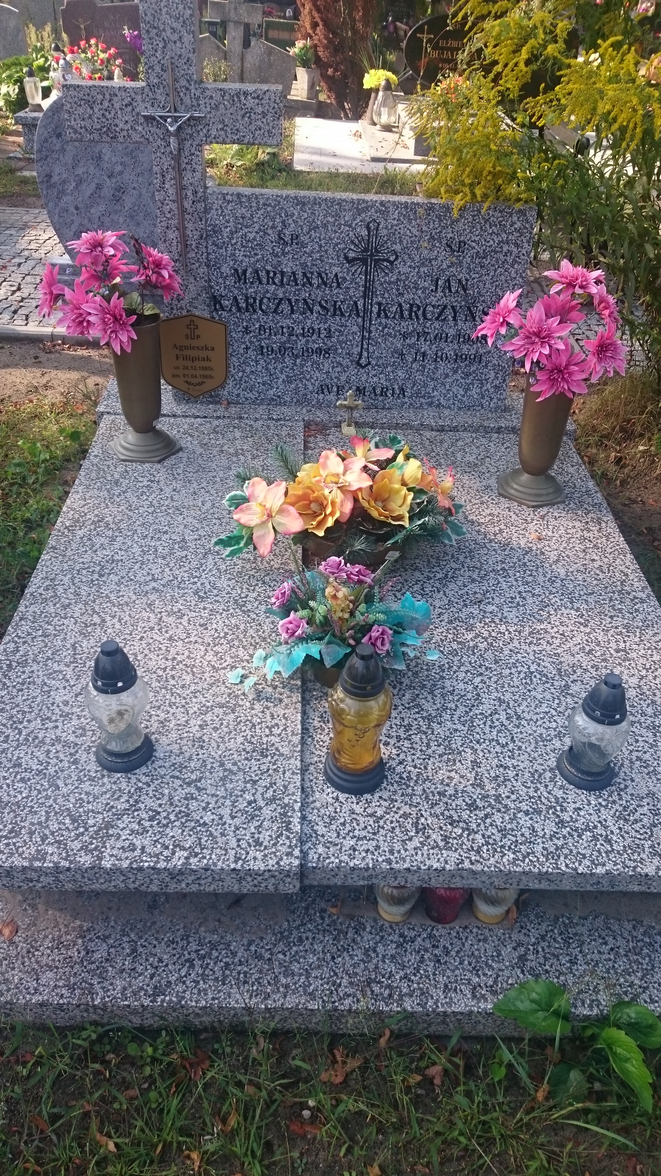 Agnieszka Filipiak (z eksh.) 1885 Żagań - Grobonet - Wyszukiwarka osób pochowanych