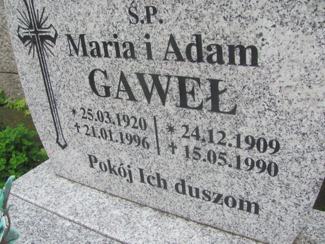 Adam Gaweł 1909 Żagań - Grobonet - Wyszukiwarka osób pochowanych