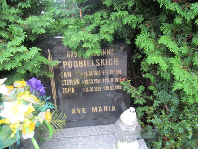 Jan Podbielski 1903 Żagań - Grobonet - Wyszukiwarka osób pochowanych