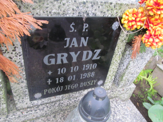 Jan Grydz 1910 Żagań - Grobonet - Wyszukiwarka osób pochowanych