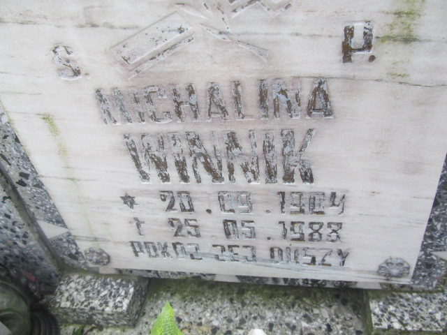 Michalina Winnik 1904 Żagań - Grobonet - Wyszukiwarka osób pochowanych