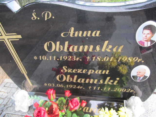 Anna Oblamska 1923 Żagań - Grobonet - Wyszukiwarka osób pochowanych