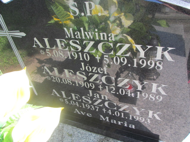 Jan Aleszczyk 1937 Żagań - Grobonet - Wyszukiwarka osób pochowanych