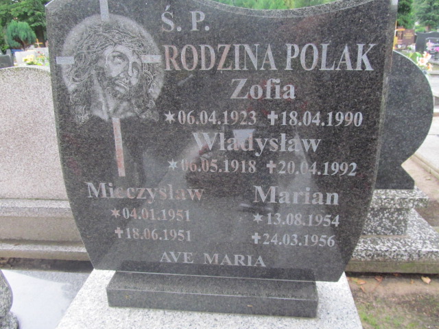 Mieczysław Polak 1951 Żagań - Grobonet - Wyszukiwarka osób pochowanych
