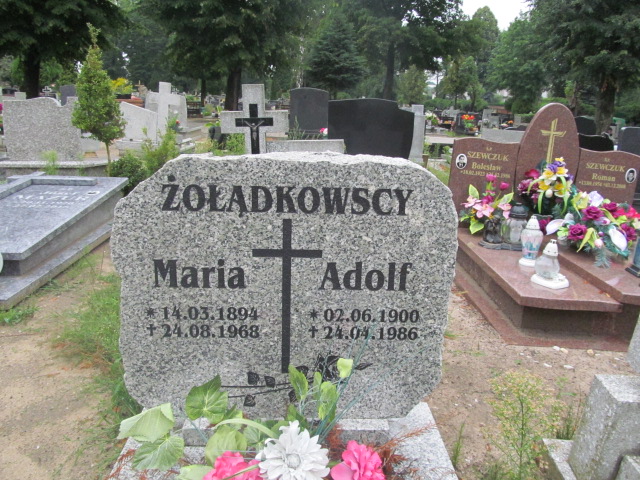 Grób Adolf Żołądkowski