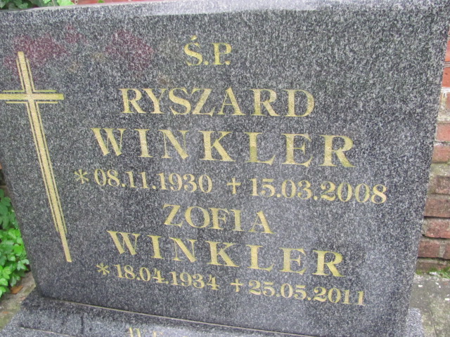 Ryszard Winkler 1930 Żagań - Grobonet - Wyszukiwarka osób pochowanych