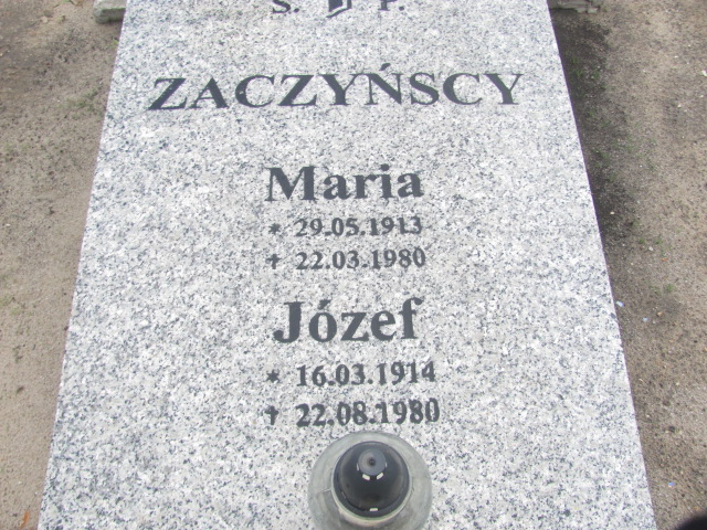 Maria Zaczyńska 1913 Żagań - Grobonet - Wyszukiwarka osób pochowanych