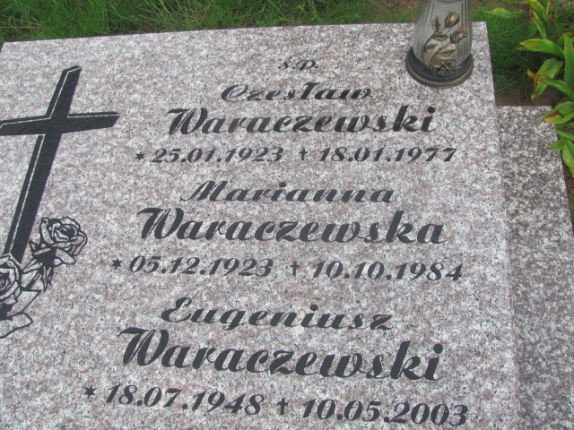 Czesław Waraczewski 1923 Żagań - Grobonet - Wyszukiwarka osób pochowanych