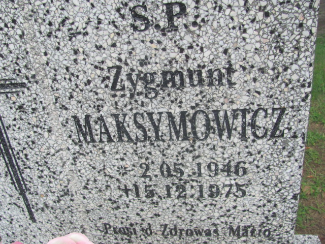 Zygmunt Maksymowicz 1946 Żagań - Grobonet - Wyszukiwarka osób pochowanych