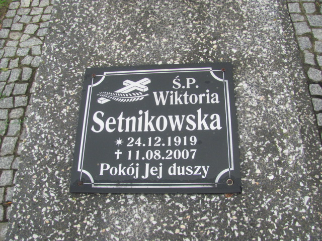 Wiktoria Setnikowska 1919 Żagań - Grobonet - Wyszukiwarka osób pochowanych