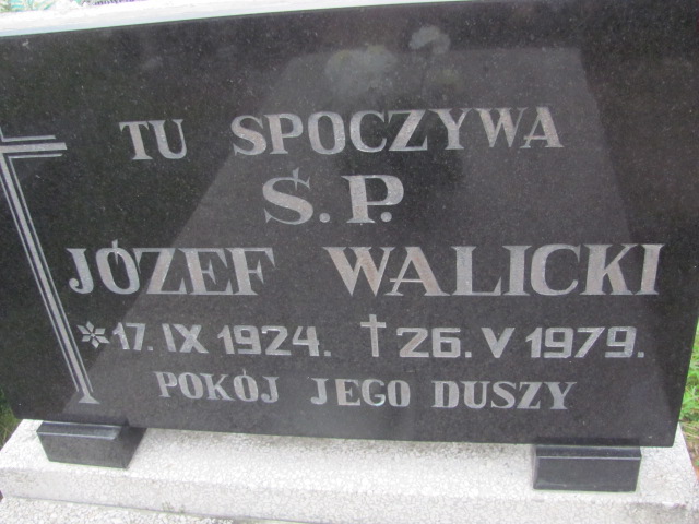 Józef Walicki 1924 Żagań - Grobonet - Wyszukiwarka osób pochowanych