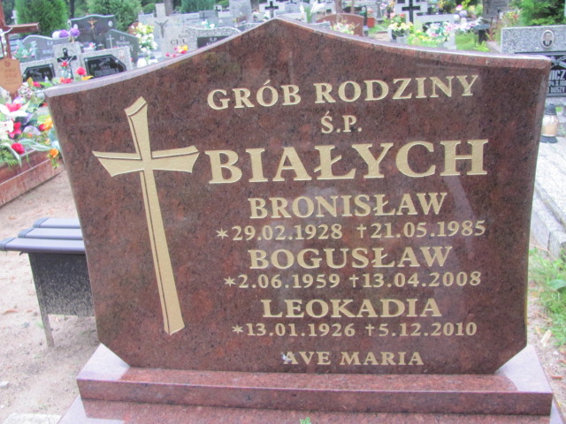 Bronisław Biały 1928 Żagań - Grobonet - Wyszukiwarka osób pochowanych