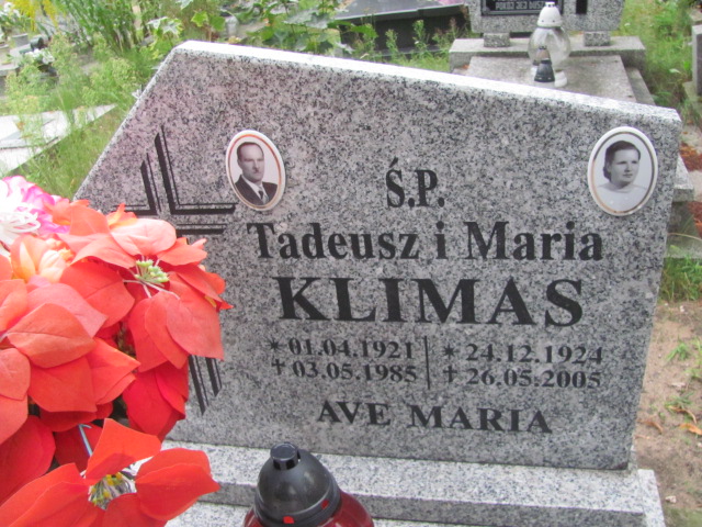 Maria Klimas 1924 Żagań - Grobonet - Wyszukiwarka osób pochowanych