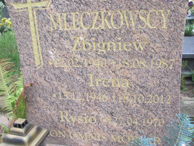 Irena Stanisława Mleczkowska 1946 Żagań - Grobonet - Wyszukiwarka osób pochowanych