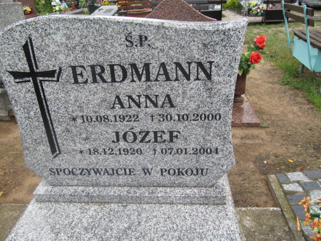 Anna Erdmann 1922 Żagań - Grobonet - Wyszukiwarka osób pochowanych