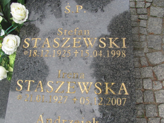 Stefan Staszewski 1925 Żagań - Grobonet - Wyszukiwarka osób pochowanych