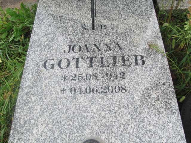 Joanna Gottlieb 1942 Żagań - Grobonet - Wyszukiwarka osób pochowanych