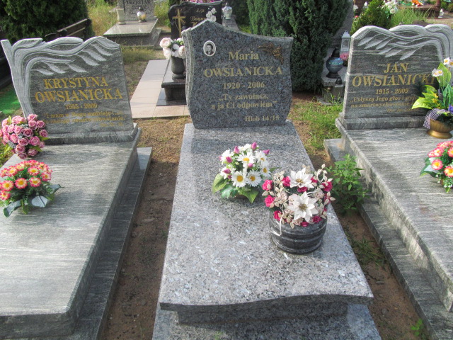 Maria Owsianicka  1920 Żagań - Grobonet - Wyszukiwarka osób pochowanych