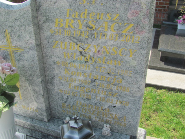 Grób Władysław Zubczyński (z eksh.)