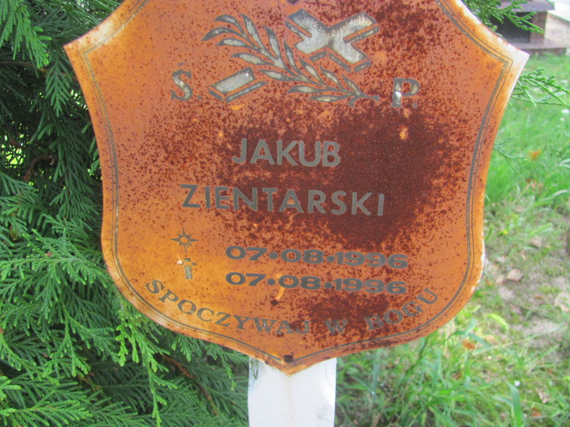 Jakub Zientarski 1996 Żagań - Grobonet - Wyszukiwarka osób pochowanych