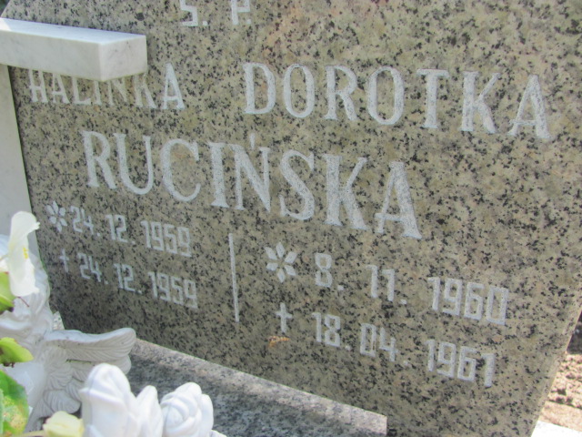 Halina Rucińska 1959 Żagań - Grobonet - Wyszukiwarka osób pochowanych