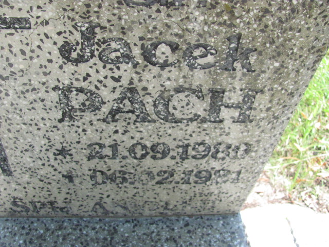 Jacek Pach  1980 Żagań - Grobonet - Wyszukiwarka osób pochowanych