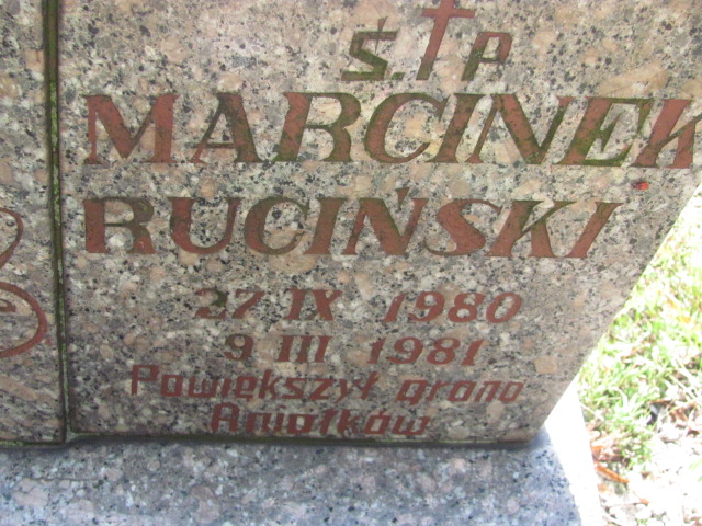 Grób Marcin Ruciński