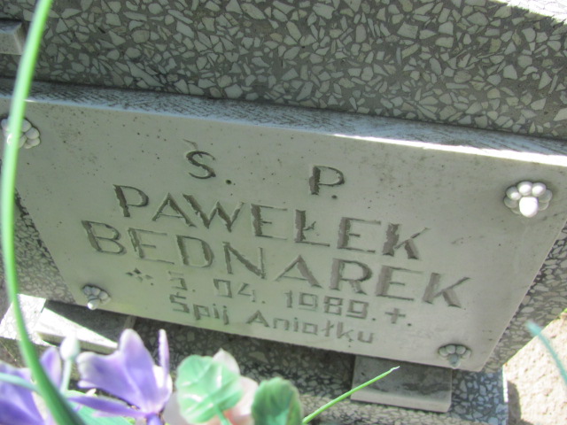 Paweł Bednarek 1989 Żagań - Grobonet - Wyszukiwarka osób pochowanych