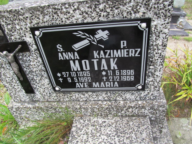 Anna Motak 1895 Żagań - Grobonet - Wyszukiwarka osób pochowanych