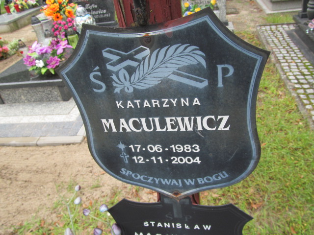 Grażyna Maculewicz 1960 Żagań - Grobonet - Wyszukiwarka osób pochowanych