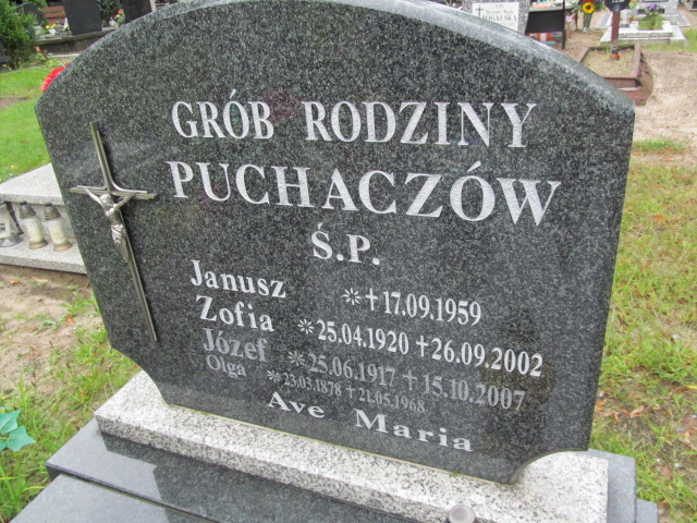 Olga Puchacz 1878 Żagań - Grobonet - Wyszukiwarka osób pochowanych