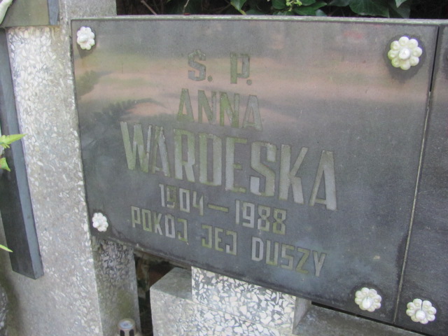 Anna Maria Wardęska 1904 Żagań - Grobonet - Wyszukiwarka osób pochowanych