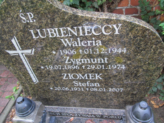 Zygmunt Lubieniecki 1896 Żagań - Grobonet - Wyszukiwarka osób pochowanych