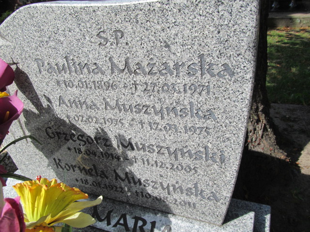 Kornela Muszyńska 1922 Żagań - Grobonet - Wyszukiwarka osób pochowanych