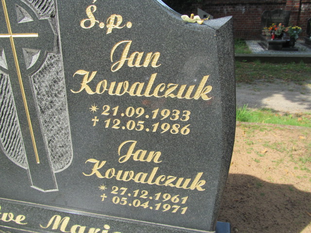 Jan Kowalczuk 1961 Żagań - Grobonet - Wyszukiwarka osób pochowanych