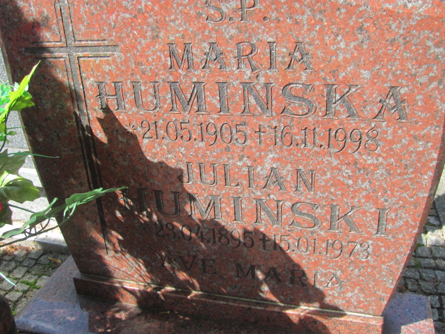 Maria Humińska 1905 Żagań - Grobonet - Wyszukiwarka osób pochowanych