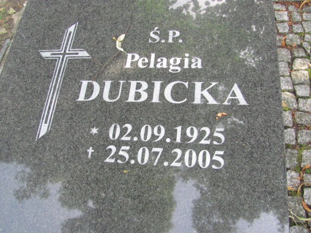 Pelagia Dubicka 1925 Żagań - Grobonet - Wyszukiwarka osób pochowanych