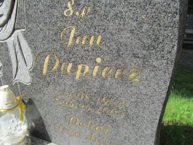 Jan Papierz 1943 Żagań - Grobonet - Wyszukiwarka osób pochowanych
